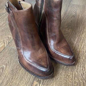 Bed Stü brown leather ankle booties